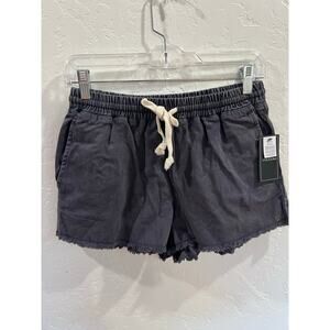 NWT- Volcom Struttin Stone Shorts Women’s Charcoal Drawstring Size Small